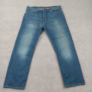 Levis 505 Jeans Men 33x30 Blue Denim Stretch Casual Straight Leg